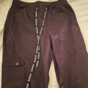 Black Scrub Pants / Jogger-Style Scrubs - "Med Couture," Women's Size XS